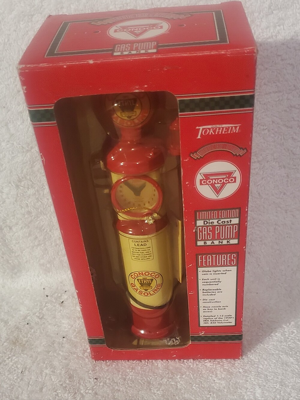Red & Yellow Die-Cast Gas Pump Bank - Limited Edition